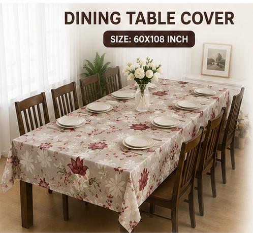 FLORINA Stylish Dining Table Cover with Premium Finish