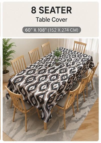 Black Leaf Jio Table Cover