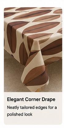 Brown Drop Jio Table Cover