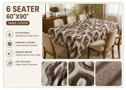 Brown Leaf Jio Table Cover