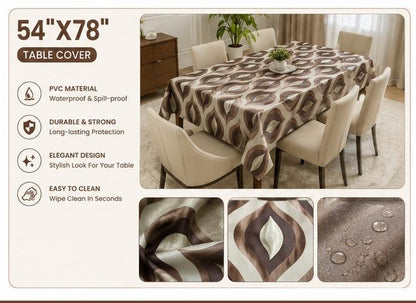 Brown Leaf Jio Table Cover