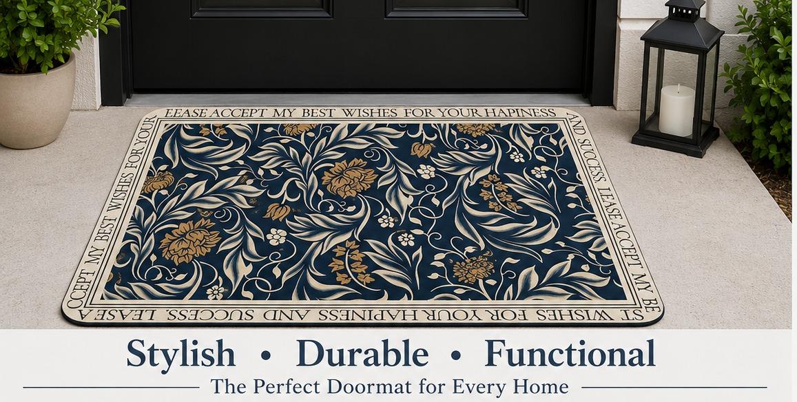 Premium Non-Slip Door Mat – Stylish, Durable & Super Absorbent Floor Mat for Indoor & Outdoor Use