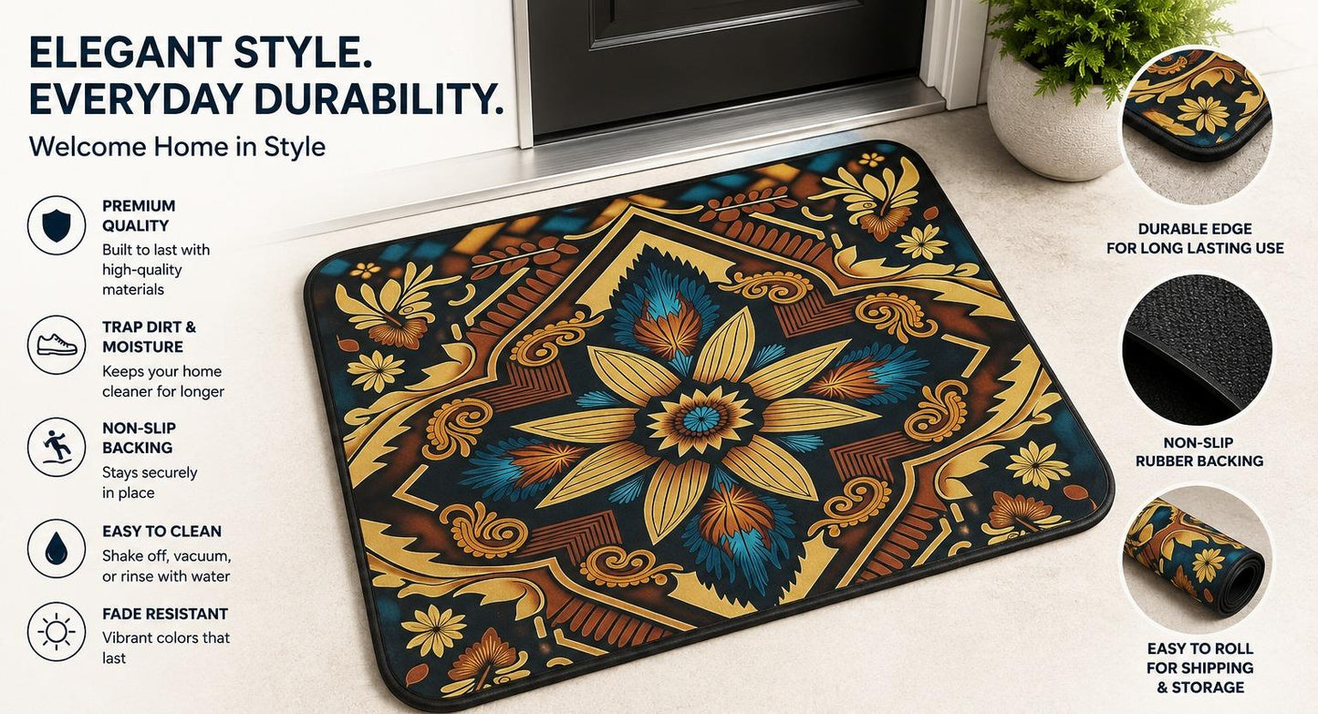 Premium Non-Slip Door Mat – Stylish, Durable & Super Absorbent Floor Mat for Indoor & Outdoor Use