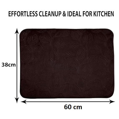 LuxeVelvet Dish Drying Mat