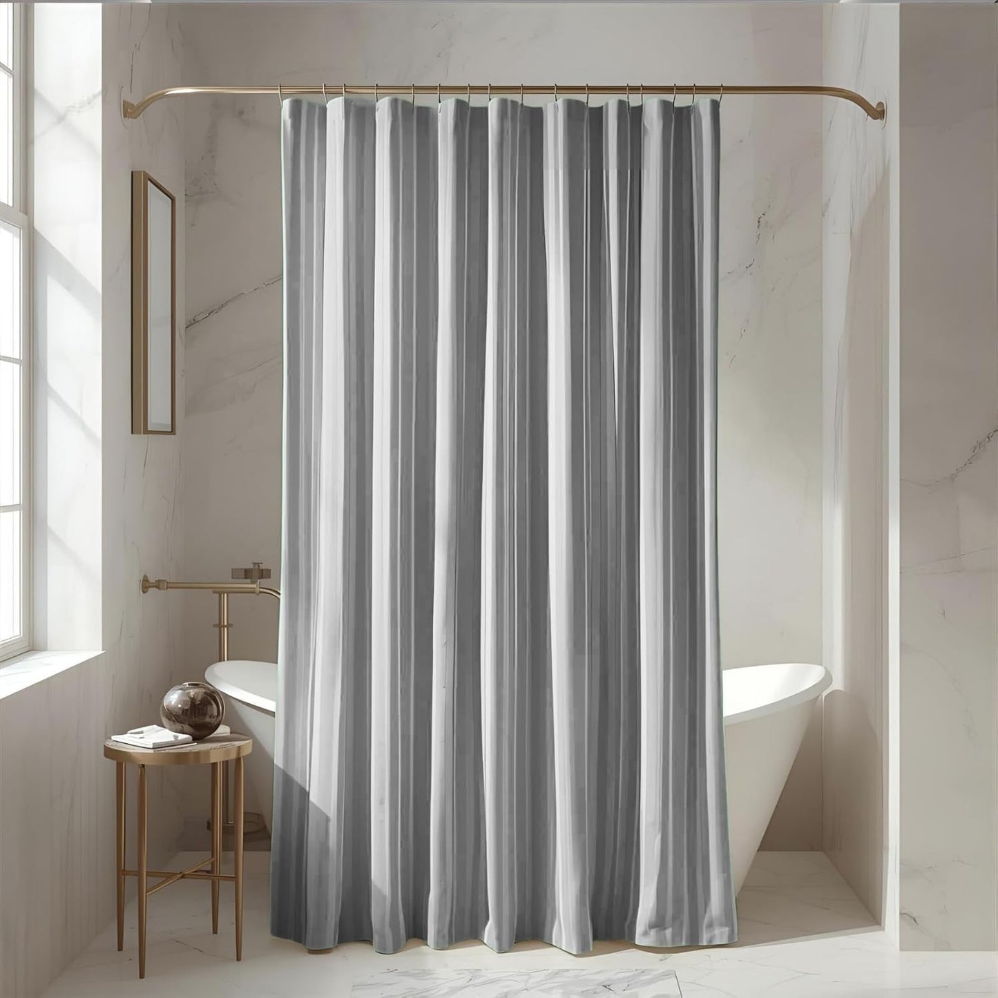 Elegant Mint Green Shower Curtain