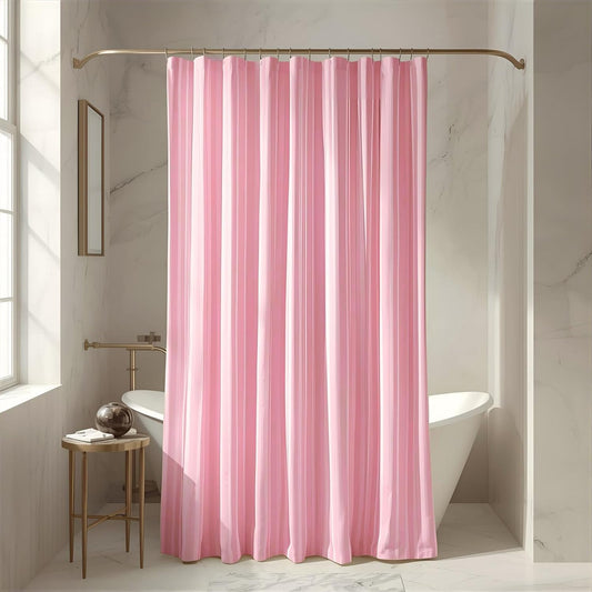 Solid Pink Shower Curtain