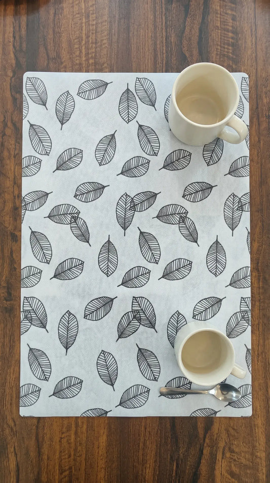 Leaf Print Anti-Slip Dining Table Mat